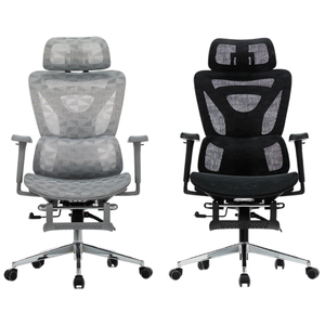 Sedia da <span class=keywords><strong>Ufficio</strong></span> Direzionale di Lusso, Girevole Contemporanea in Rete Nera con Schienale Alto, Poggiatesta 4D Regolabile, Braccioli 3D, Supporto Lombare e Funzione Riposo - Product Image 6