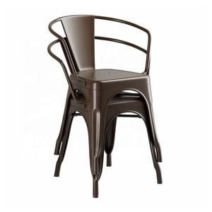 เก้าอี้จัดงานแต่งงานสีเขียวกรอบโลหะวางซ้อนกันได้โดยตรงจากโรงงานสำหรับงานปาร์ตี้และงานเลี้ยง - Product Image 6