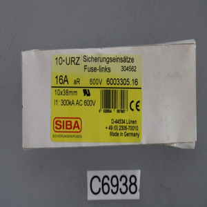 8 Pièces 6003305.16 Urz 16a Ar 600v 10x38 Brand New Original Spot Plc - Product Image 1