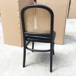 Chaise de salle à manger en bois de frêne avec revêtement en cuir <span class=keywords><strong>Nadia</strong></span> Cafe - Product Image 4