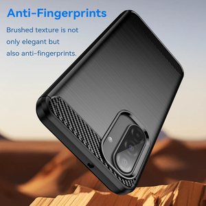 Pour étui <span class=keywords><strong>Samsung</strong></span> A17, texture fibre de carbone ligne brossée mince antichoc souple TPU housses de téléphone portable pour <span class=keywords><strong>Samsung</strong></span> <span class=keywords><strong>Galaxy</strong></span> A17 5G - Product Image 4