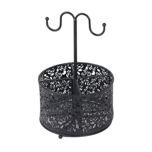 <span class=keywords><strong>JANE</strong></span> <span class=keywords><strong>EYRE</strong></span> Soporte para Utensilios de Cocina de Acero Inoxidable Duradero, 4 Compartimentos, Diseño Floral Giratorio de 360°, Almacenamiento No Plegable - Product Image 2