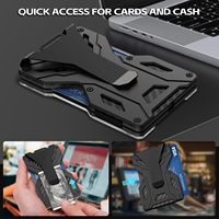 Dompet Kartu ID Bisnis Aluminium Tipis Baru, Tempat Kartu Kredit Logam RFID, Hadiah untuk Pria