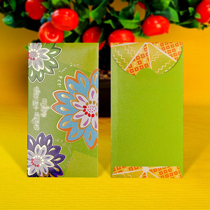 Nouveaux Enveloppes Ang Pow 2026 de style rétro malaisien <span class=keywords><strong>et</strong></span> singapourien, estampées à chaud, exportées, paquets rouges créatifs en papier cyan ordinaire - Product Image 2