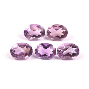 Ametista Brasileña Natural de la Mejor Calidad, 7x5 MM, Ovalada, Piedra Preciosa de Cuarzo Suelta, Marca SGM Certificada para la Fabricación de Joyas - Product Image 4