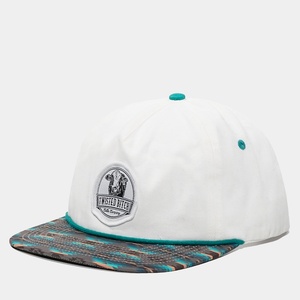 หมวกแก๊ป 5 แฉก ผ้าฝ้ายทอ ปักโลโก้ตามสั่ง ป้ายปักแบบไม่มีโครง ปีกแบน ปักดิจิตอล พร้อมเชือก - Product Image 3