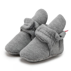 JHT hiver enfant en bas âge chaussures 0-1 ans bébé chaussures coton supérieur respirant unisexe sans lacet cheville et chausson ne tombe pas - Product Image 4