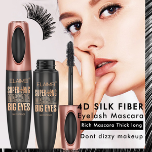 ELAMEI - Máscara de Pestañas de Fibra de Seda 4D de Marca Privada al por Mayor, Resistente al Agua, de Larga Duración, Voluminizadora, Maquillaje Cosmético para Pestañas - Product Image 6
