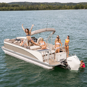 2025 nouveaux bateaux de ponton de pêche de base commerciaux de croisière de KinLife en aluminium pour 2/3/4 personnes - Product Image 3