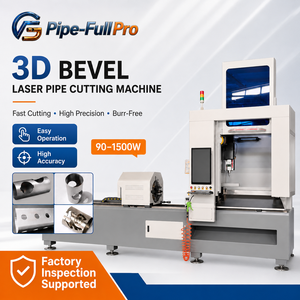 Máquina de Corte Láser para Tubos Metálicos, Cortadora de Tubos CNC con Láser de Fibra de 1500W para Tubos Redondos y Cuadrados, Alta Eficiencia para Construcción - Product Image 1