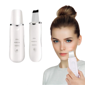 جهاز تقشير الوجه بالموجات فوق الصوتية لشد الوجه من ABS جهاز تنظيف البشرة فائق الصوت لإزالة الرؤوس السوداء والجلد الميت - Product Image 1