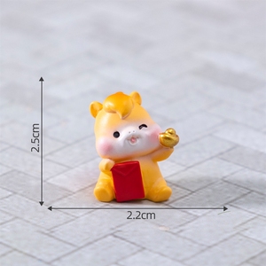 Figurine de petit cheval en résine décorative de table, style dessin animé paysager, mignonne, porte-bonheur, enveloppe rouge du Nouvel An, à faire soi-même, <span class=keywords><strong>petite</strong></span> ou moyenne - Product Image 6