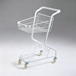 Chariot de courses robuste 340L en treillis métallique grande capacité avec roues pivotantes silencieuses pour supermarché et commerce de détail, kit d'utilisation roulante - Product Image 6