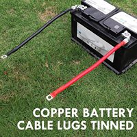 Câble de batterie en cuivre pur 2AWG, 180 °   Fil hexagonal flexible ondulé zingué pour onduleur, camping-car, marine, solaire, voiturette de golf
