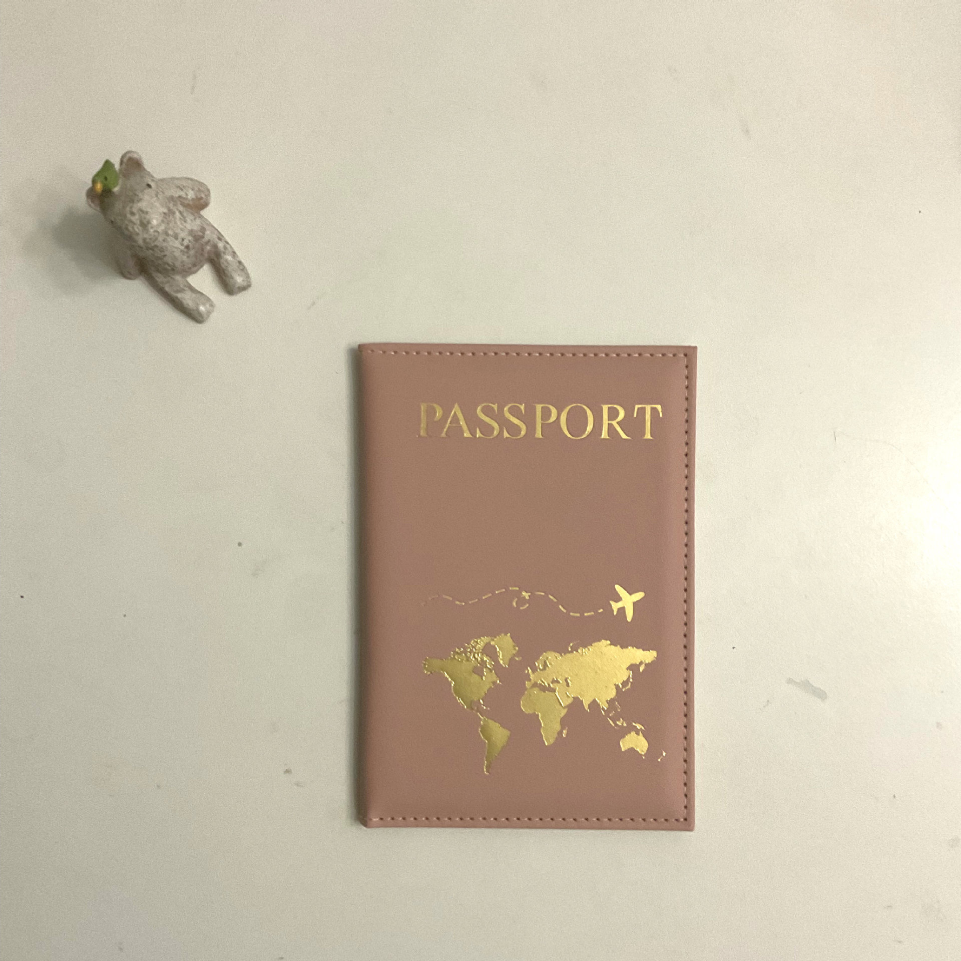 Pink passport holder
