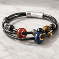 Perle NFC 12 mm, perle à grand trou 2,5 mm, mini-étiquette NFC intelligente pour bracelet en cordon épais et souple, pour usage hôtelier et URL