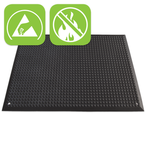 Tappetino Antifatica Industriale Yoga Ergo Fusion Nero 14 mm 125 cm x 95 cm - Product Image 3