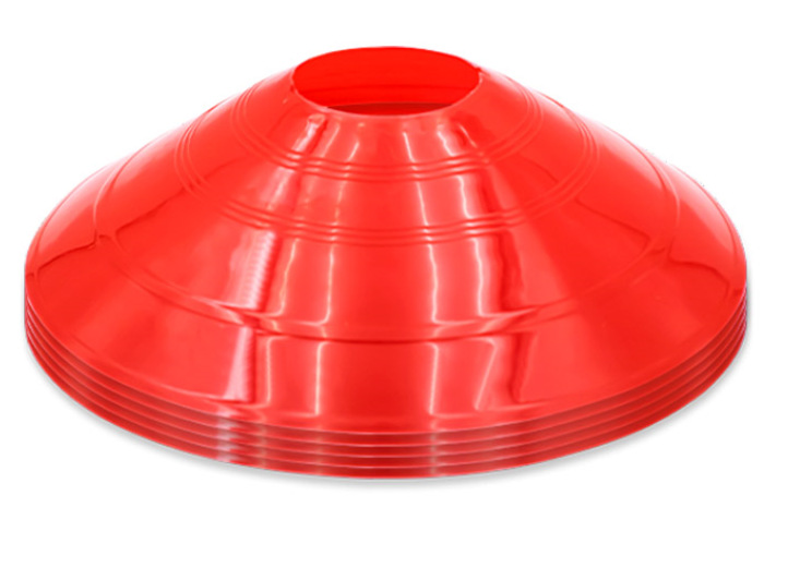 Piatto con logo a bocca rotonda rosso