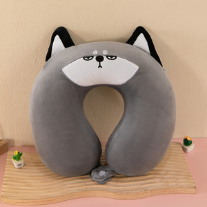 Almohada de cuello en forma de U de entrega rápida de dibujos animados lindos multicolores, protector de cuello para siesta, almohada de viaje de algodón <span class=keywords><strong>con</strong></span> <span class=keywords><strong>memoria</strong></span> para coche y avión - Product Image 6