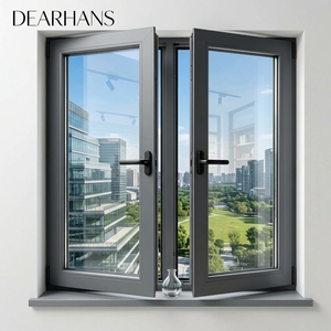 Fenêtres de maison au design moderne, double <span class=keywords><strong>vitrage</strong></span> insonorisé, profilés en aluminium, fenêtres à battants, économie d'énergie, pour la maison - Product Image 1