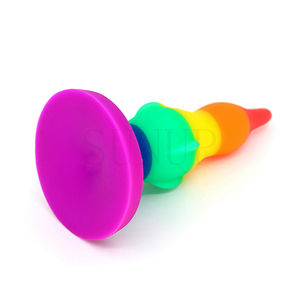 Gratis Custom Box-Lange Regenboog Dildo Seks Groot Speelgoed Anale Met Zuiggoederen Volwassen Spel Erotische Homo Vrouw Enorme Plastic Penis - Product Image 3