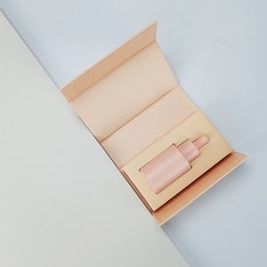 Flat Shoulder Custom Color Multi-Capacity 30ml 50ml Skin Care Packaging Eye Facial Serum Glass Body Oil Dropper <b>Bottle</b> with <b>Box</b> - Product Image 2