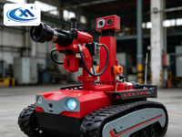 Robot de sauvetage incendie XINGYAO ultra fiable, châssis antidéflagrant, batterie au lithium, commande par application pour sites d'incendie à haut risque