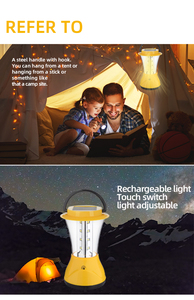 Năng Lượng Mặt Trời Đèn Lồng Với Dimmer Nút Cảm Ứng Với Năng Lượng Mặt Trời Bảng Điều Khiển Cắm Trại Năng Lượng Mặt Trời Đèn Lồng - Product Image 5