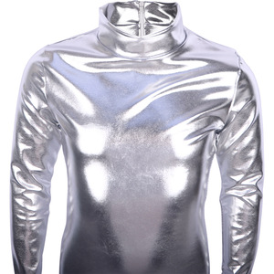 Combinaison métallique Manyusha, costume de scène intégral, vêtements de performance sans couture pour enfants - Product Image 1