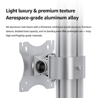 Support triple moniteur réglable en hauteur, support vertical robuste pour trois écrans de 17 à 49 pouces (BEWISER BL311)