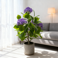 Pot Bunga Hydrangea Buatan Gaya Nordik Berkualitas Tinggi untuk Hiasan Rumah Ruang Tamu Toko