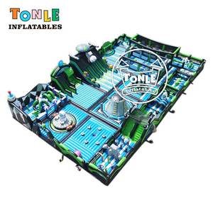 Tonle Inflatables Parcours <span class=keywords><strong>Gonflable</strong></span> d'Obstacles sur Mesure pour Parc à Thème Spatial, <span class=keywords><strong>Jeux</strong></span> Commerciaux d'Extérieur d'Usine, à Vendre - Product Image 1