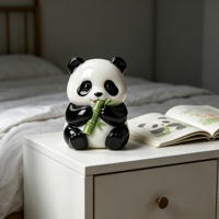 Sculptures de panda en bambou BZY, tailles personnalisables, styles extérieur ou bureau, statues en résine pour la décoration de la maison ou du jardin