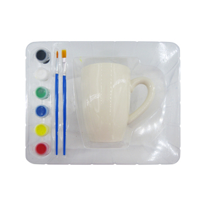 Kit de tasses à <span class=keywords><strong>peindre</strong></span> WINGART entièrement personnalisable, kit de peinture DIY pour adultes, kit de peinture sur céramique pour adultes, tasses incluses - Product Image 2