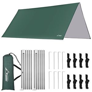 Bâche de camping à fixer sur des poteaux, imperméable, 1000-1500 mm, tente de survie <span class=keywords><strong>ultra</strong></span>-légère en polyester, activités estivales en plein air, randonnée, voyage - Product Image 3
