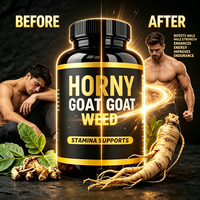 Nahrungsergänzungsmittel Horny Goat Weed Maca-Wurzel Kapseln für Erwachsene Männer - Extra Starke Männliche Leistungssteigerung Libido Energie Ausdauer Booster