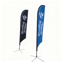 Drapeaux publicitaires personnalisés de haute qualité, bannières volantes d'extérieur, drapeaux en forme de larme, drapeaux de plage en forme de plume, drapeaux rectangulaires en forme de larme