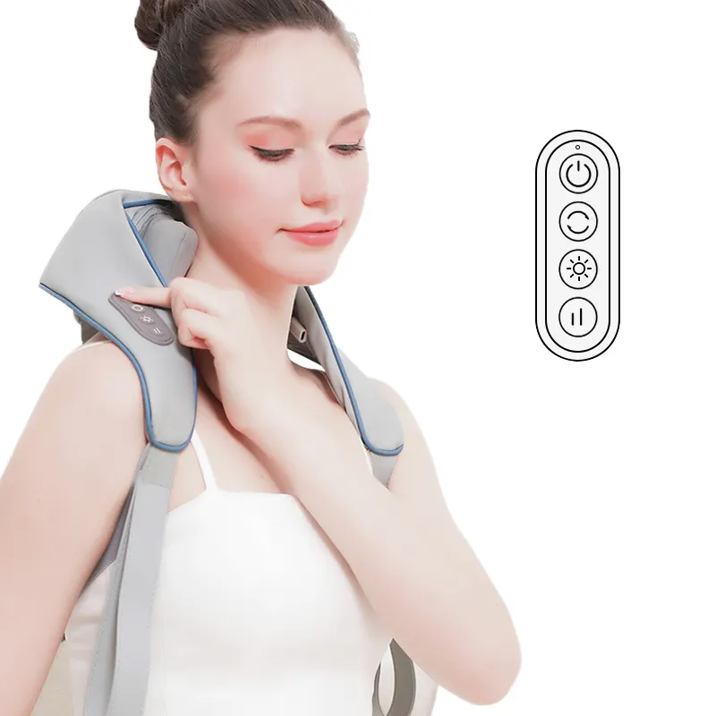 Massageador elétrico para amassar cintura e pescoço, massageador para alívio de dor muscular, pescoço, ombro, costas, cintura, massageador