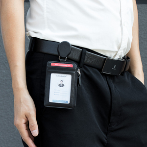 Porte-cartes d'identité rétractables avec cordon de cou détachable, enrouleur de badge et porte-badge vertical pour le personnel de bureau - Product Image 5