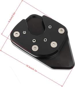 Almohadilla de Repuesto para Soporte Lateral de Motocicleta, Placa de Extensión para HONDA NC750X NC750 (Negra) - Product Image 1