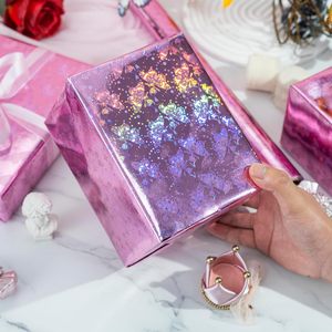 Papier cadeau effet métal laser coloré, motif papillon, idéal pour la Saint-Valentin, les mariages, la fête des mères, les baby showers - Product Image 5