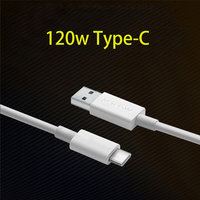 Kabel USB-C Pengisian Daya Super Cepat 1 Meter 6A 120W, Kabel Transmisi Data Tipe C Universal Tahan Lama untuk Perangkat VIVO USB C