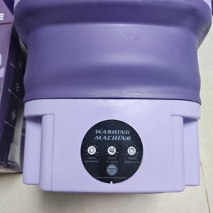 Lave-linge portable pliable 9L, mini-sécheuse électrique entièrement automatique pour sous-vêtements, vêtements de bébé, dortoir, voyage, maison - Product Image 3