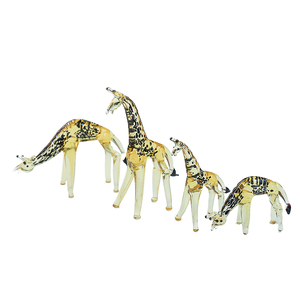 Figura de Jirafa de Cristal de Murano Hecha a Mano por XINDA, Talla S, Modelo XDGG-1, Hecha en Italia para Decoración del Hogar - Product Image 1