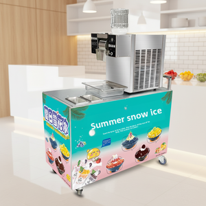 Machine à glace pilée 750W entièrement automatique en acier inoxydable, à saveur unique, haute production, faible niveau sonore et fonctionnement rapide et silencieux - Product Image 6