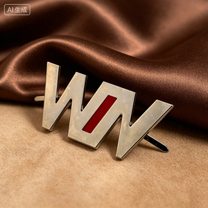 Rectangle Metal Clothing Label Stitch Plating Garment Use <b>Gold</b> Silver Tone - Product Image 6