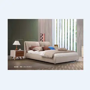 grau metall plattform bett Suppliers-Moderne Schlafzimmer Stoff betten Metall füße Grau minimalist isch Bequemes Doppelbett