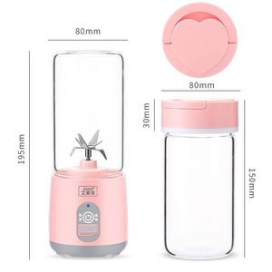 Aield Mini presse-agrumes électrique portable 400 ml rechargeable pour une utilisation à la maison et en extérieur - Product Image 4