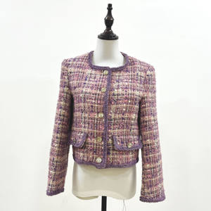 中国工厂出口热卖Phillppines二手服装供应商精品时尚女装粗花呢外套混合包 - Product Image 5