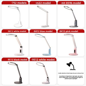 Aluminium LED-bureaulamp Koepelvormig Metaal Oogvriendelijke verlichting Aanraakbediening Verstelbare helderheid Draadloos ontwerp voor leesruimte - Product Image 5